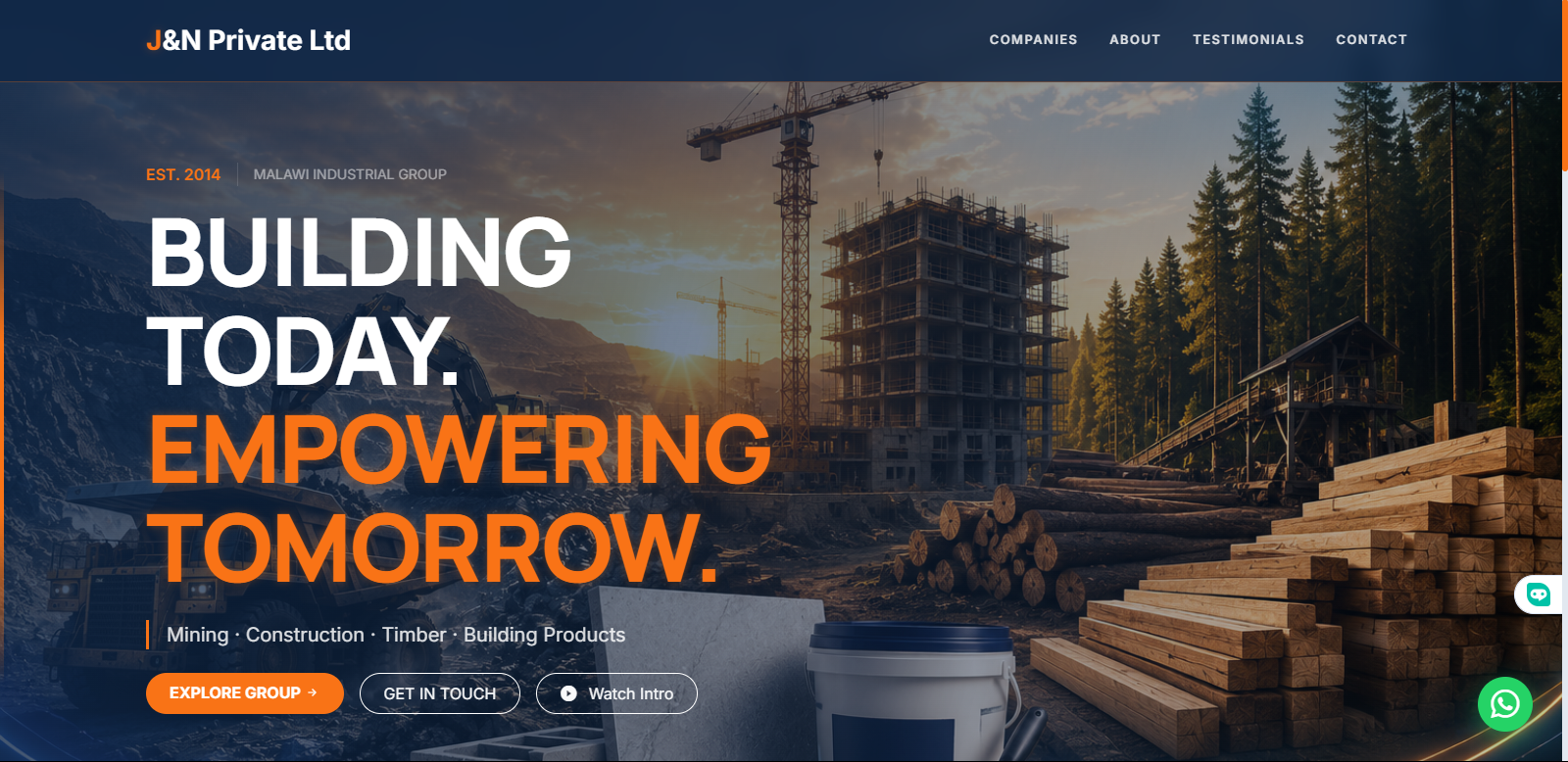 J&N Private Ltd Corporate Website